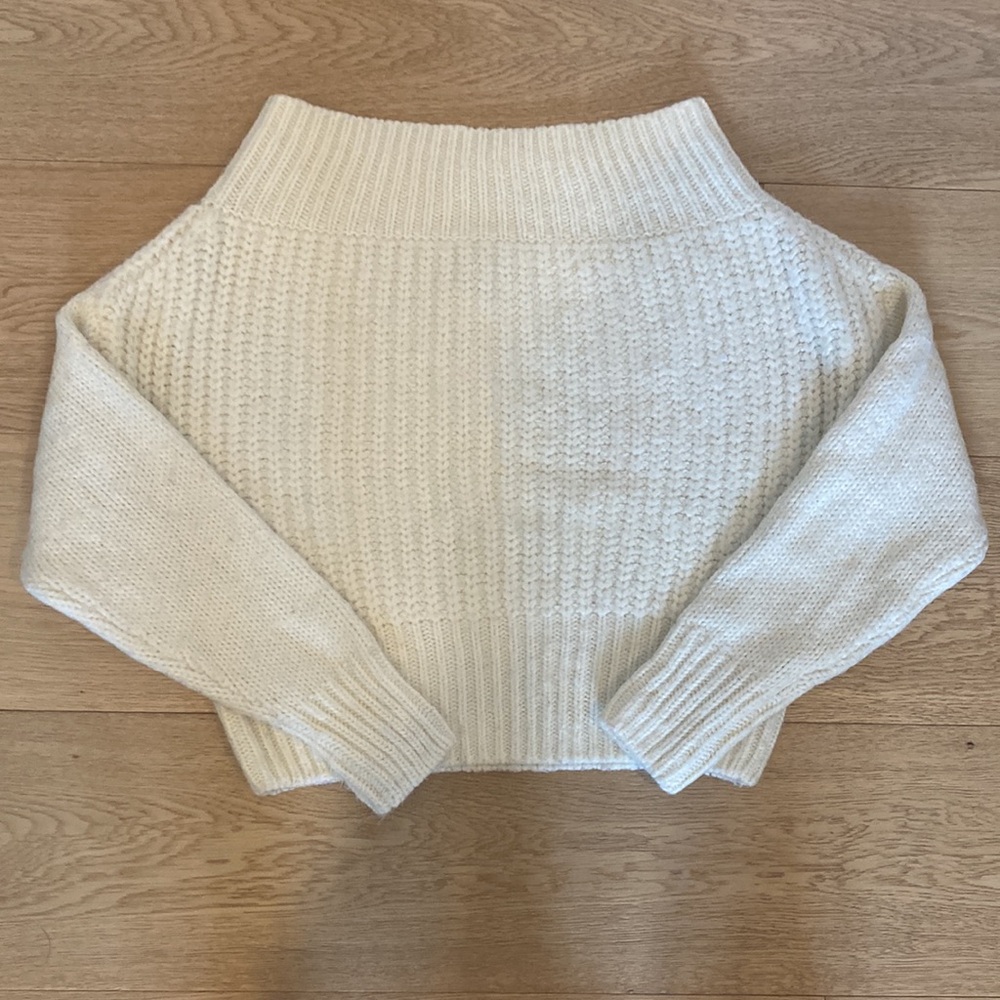Dynamite Cropped Off Shoulder Sweater